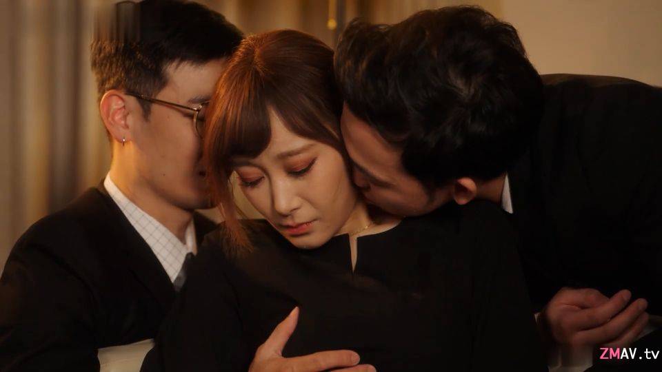 Madou MD-0345 After the death of father, his partner came to the house and forced his two daughters to...